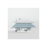 Ecocotton Derin %100 Organik Pamuk Saten El Nakışlı Krem 220x240 cm Battal Boy Nevresim Takımı