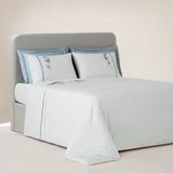 Ecocotton Derin Çift Kişilik Nevresim Takımı %100 Organik Pamuk Saten El Nakışlı Krem 200X220 cm - 200 x 220 cm