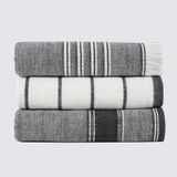 Ecocotton Elis Pamuklu 3'lü 40X60 Kurulama Havlusu - 40 x 60 cm - Siyah