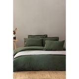 Ecocotton Havin Yeşil Çift Kişilik %100 Organik Pamuk Saten Parça Boyalı Nevresim Takımı - 200 x 220 cm