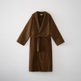 Ecocotton Hüma Erkek Bornoz Pamuk Kapitoneli Kahverengi - XL