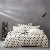 Ecocotton İmre Nevresim Takımı %100 Organik Pamuk Müslin Siyah KZ