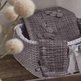 Ecocotton Kayra 100*100 cm Gri Bebek Yatak Örtüsü