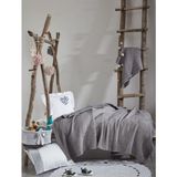 Ecocotton Kayra 120*170 Gri Bebek Yatak Örtüsü