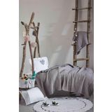 Ecocotton Kayra Gri Bebek Yatak Örtüsü