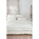 Ecocotton Leyna Krem Çift Kişilik %100 Organik Pamuk Nevresim Takımı - 200 x 220 cm