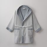 Ecocotton Melinda Çocuk Bornoz Organik Pamuk Müslin Lacivert - 3 - 4 Yaş