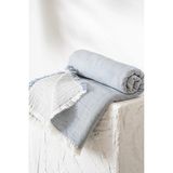 Ecocotton Melinda Lacivert %100 Organik Pamuk Müslin Bebek Yatak Örtüsü - 120 x 170 cm