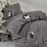 Ecocotton Migala Organik Bebek Nevresim Takımı Gri TK