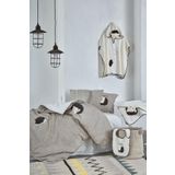 Ecocotton Migala Organik Pamuk Müslin Nakışlı Bej 100x150 cm Bebek Nevresim Takımı