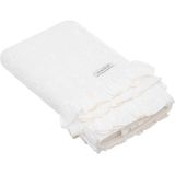 Ecocotton Miranda El Yüz Havlusu Organik Pamuk Fırfırlı Krem 50x90 Cm - 50 x 90 cm