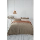 Ecocotton Muna Yeşil/Terra%100 Organik Pamuk Çift Kişilik Yatak Örtüsü