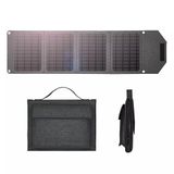 EcoCrystal 24W 4 Yapraklı Taşınabilir, Katlanabilir Güneş Paneli, 24WATT solar şarj cihazı, monokristal solar panel, katlanabilir, 2 portlu, USB, Type-C, IP67 şarj cihazı, dış mekan, kamp.