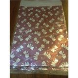 Ecoflex 10 Adet 30X45 cm Pembe Yapışkanlı Metalize Hediye Poşeti Metalik Pembe Hediye Ambalaj Paketi 1 Adet