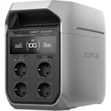 EcoFlow Delta 3 Plus 1024WH Kapasite 4X1800W (X-Boost 2400W) Çıkış Taşınabilir Güç Kaynağı - Siyah - Standart