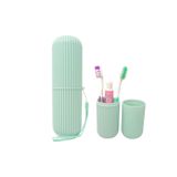 Ecoform Çok Amaçlı Seyahat Tipi Diş Fırçası Kabı Makyaj Malzemesi Saklama Kutusu Yeşil Renk