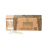 EcoFox Bambu Pamuk Bezler 500 Adet | Biyolojik Olarak Çözünebilir ve Organik Ahşap Pamuk Tomurcuklar | Çift Uçlu Kulak Çubukları | %100 Çevre Dostu ve Doğal | Kulak Cilasını Temizleme, Sanat ve El Sanatları, Toz ve Kiri Giderme için Mükemmel..