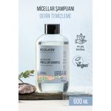 ECOLATIER Misel Şampuan Derin Temizleme Tüm Saç Tipleri Için Nemlendirici Şampuan Antioksidan 600 ml