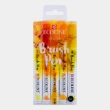 Ecolıne Fırça Uçlu Kalem 5'Li Set Sarı Tonları
