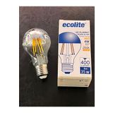 Ecolite 4 WATT KROM AYNALI ENDİREKT 2700 KELVİN SARI IŞIK 400 LÜMEN A60 LED RUSTİK AMPUL