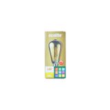 Ecolite 7,5w 220-240v 750lm 2200k E27 St64 Gold Cam Dimli Led Flamanlı Rustik Ampul