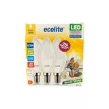 Ecolite 8 W Led Mum Ampul – E14 Duy, 810 Lümen, 3000K Sarı Işık, 60W Eşdeğer, 3’Lü Paket, Opal Dekoratif Ampul, Dimmer Uyumlu Değil,%86 En