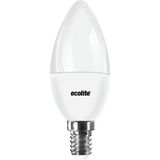 Ecolite 8,5W LED Candle Ampul 220V Opal Cam 810 Lümen 15.000 Saat Ömür 3000K - 8,5 W - Sarı