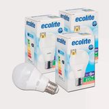 Ecolite A60 9 W Sarı Klasik E27 Duy 3'Lü Led Ampul (8'Li Paket)