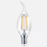 Ecolite Filament Flame C35 4 W Sarı Mum E14 Duy Led Ampul (5'Li Paket)