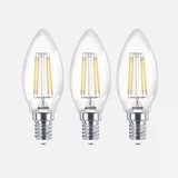 Ecolite Led Filament C35 4 W Beyaz 6500K E14 Led Ampul (4'Li Paket)