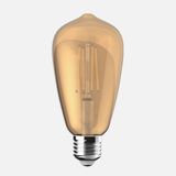 Ecolite Led Filament Gold St64 10 W Sarı 1800K E27 Led Ampul (3'Li Paket)