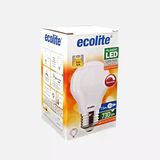 Ecolite Soft Filament Dimmer A60 7.5 W Sarı Klasik E27 Duy Led Ampul (2'Li Paket)