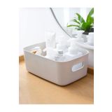 Ecolux 3 Adet 3.5 Lt Dolap Içi, Buzdolabı Düzenleyici, Banyo, Mutfak Organizeri Sepet BEYAZ 24cm16cm11cm