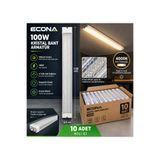 ECONA 10ADET......100W Kristal 4000K LED Bant Armatür 120 CM - DOĞAL GÜNIŞIĞI Yüksek Lümenli Yatay Prizmatik Tavan Lambası,Modern Aydınlatma.Led Lamba ,Kristal,Lamba