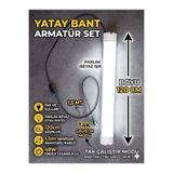ECONA 120 cm 48W Mutfak Tezgah Aydınlatması ,BEYAZ Anahtarlı Kablolu Set,Led ince Bant Armatür Led TAK ÇALIŞTIR