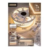 ECONA 25 Metre 3000K Günışığı 220v Neon Led Şerit Led, Çok Parlak, Kesilebilir, Tak-Çalıştır Fişli & Yedek Fişli,Esnek Led