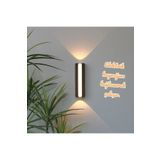 ECONA 3000K Günışığı 12 Watt Led Aplik, İç ve Dış Mekan Duvar Aplik, Modern Armatür, Teras, Balkon Aplik