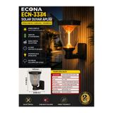 ECONA 30W Volkan Solar Bahçe Lambası,güneş enerjili Duvar bahçe lambası, solar aydınlatma, bahçe armatür, dış mekan LED aydınlatma, enerji tasarruflu lamba, set üstü bahçe lambası,