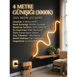 Econa 4 Metre Neon Esnek Şerit LED 220V +3000K Günışığı , Tak Çalıştır Tezgah ve Mutfak Aydınlatması LED Şerit - Çok Renkli - YOK