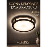 Econa Doğal Günışığı 4000K Aydınlatma Glop Armatürü LED Avize Aplik Balkon Banyo Koridor Lambası LED Güçlü Işık - YOK - RGB