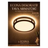 ECONA GÜNIŞIĞ-3000K Aydınlatma Glop Armatürü Led Avize Aplik Balkon Banyo Koridor Lambası Led Güçlü Işık
