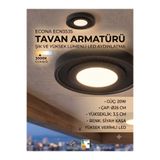 ECONA GÜNIŞIĞI 3000K Aydınlatma Glop Armatürü Led Avize Aplik Balkon Banyo Koridor Lambası Led Güçlü Işık