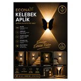 ECONA Modern Led,Kelebek Aplik - Modern Duvar Lambası Dekoratif LED Aydınlatma Modern Duvar aplik,Şık Duvar Aydınlatması