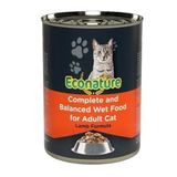 Econature Kuzu Etli Konserve Yetişkin 12x400 gr Kedi Maması