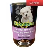 Econature Puppy Lamb Kuzu Etli 6x400 gr Yavru Köpek Konservesi