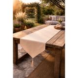 Econice Açık Kahve Duck Keten Dekoratif Runner 40 x 140 cm