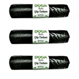 Ecoplast 300 gr 75x90 cm 10 Adetlik 1 Rulo Battal Boy Siyah Çöp Torbası Poşeti