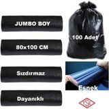 Ecoplast Çöp Poşeti Siyah Jumbo Boy 10'lu - 80 x 110 cm