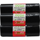 Ecoplast Doğa Jumbo 80CM*110CM Siyah Çöp Poşeti 3 'lü