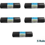 Ecoplast Doğa Jumbo Boy Siyah Çöp Torbası Poşeti 300 gr 90 Litre 80 x 110 cm 10 Adetlik 5 Rulo